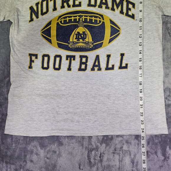 Vintage Notre Dame Football Shirt Champion Tag Men's Medium Gray - Picture 7 of 7